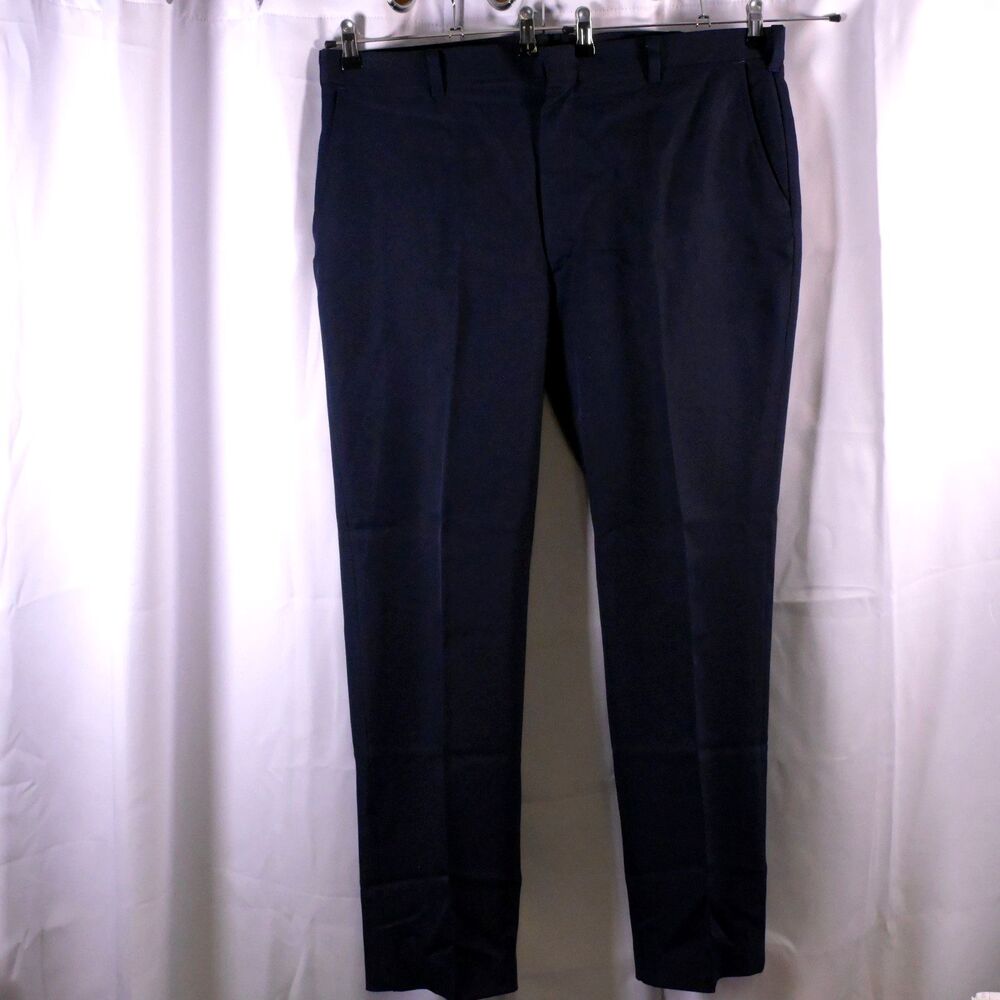 Vintage JCPenney Men's‎ Approx 42x32 Navy Comfort Slacks Dress Pants
